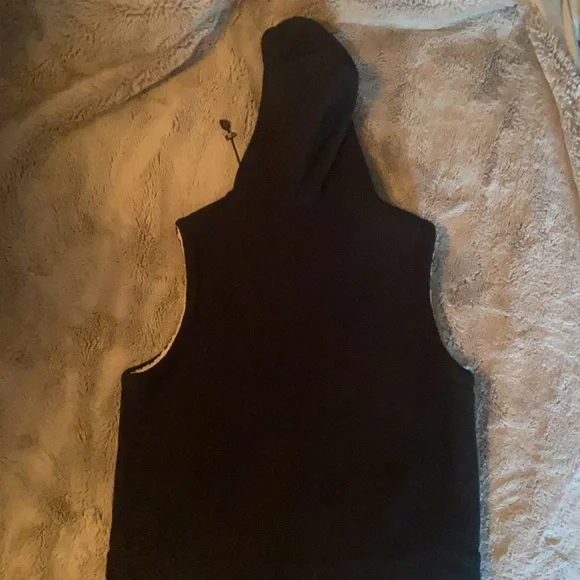 Vintage Pre-owned Coaco New York Black/Cream Women’s Fleece Vest-Size Medium - Picture 3 of 9